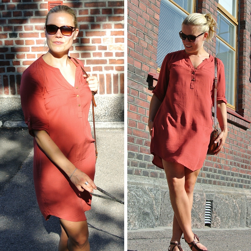 Red Lidl dress Annimarian