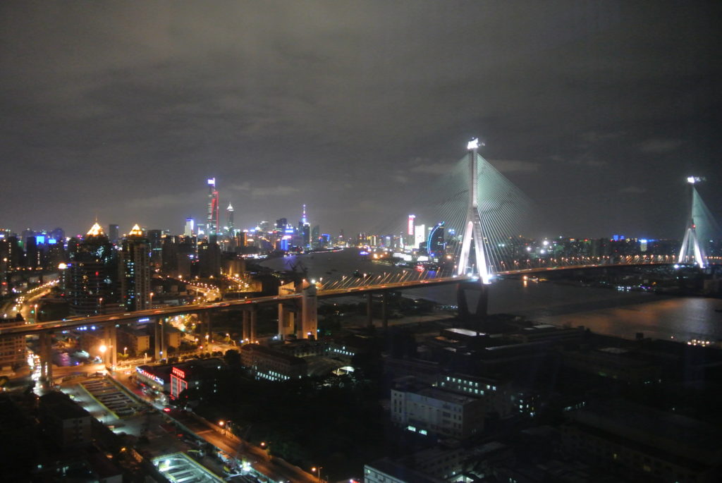 Dear Shanghai A view from a hotel window in Shanghai at night