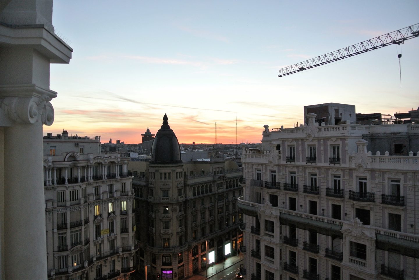 Hasta pronto Madrid Annimarian A stunning view over central Madrid during the sunrise